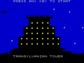 Transversion title screen for ZX Spectrum